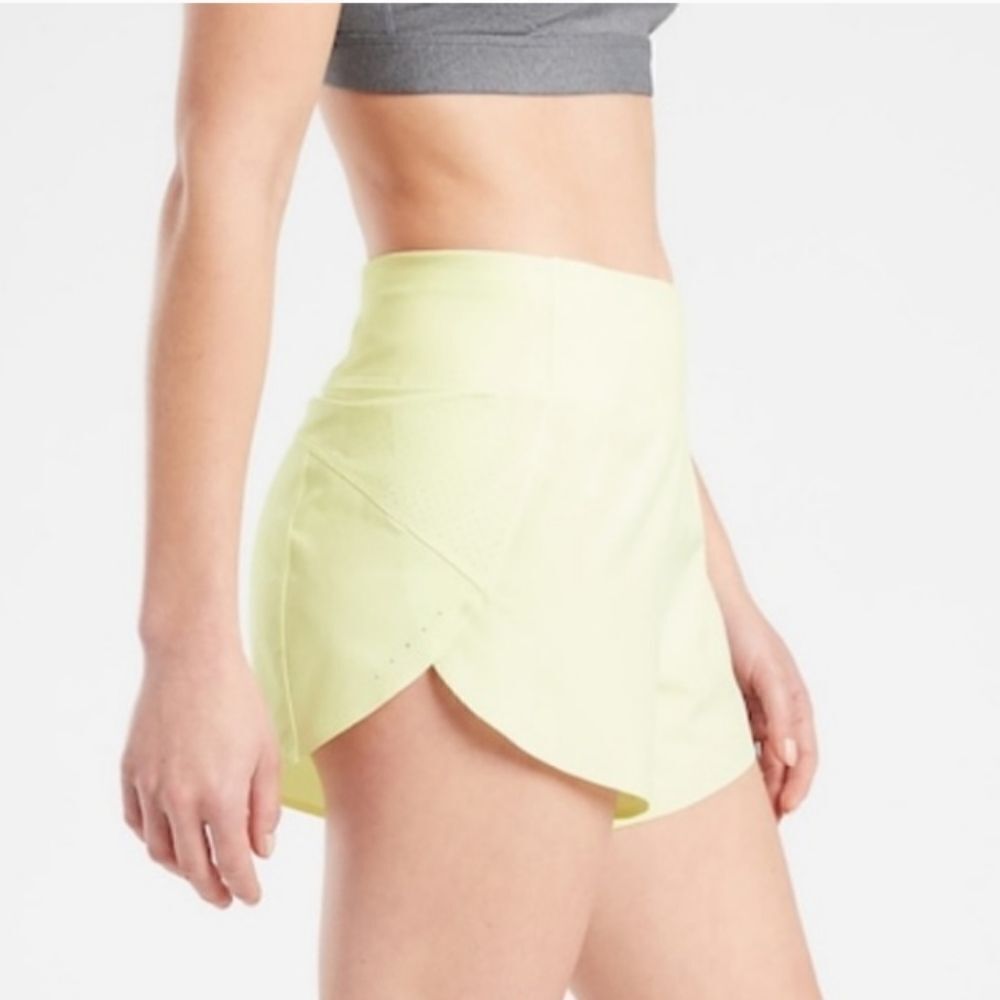 Athleta Neon Yellow Athletic Shorts